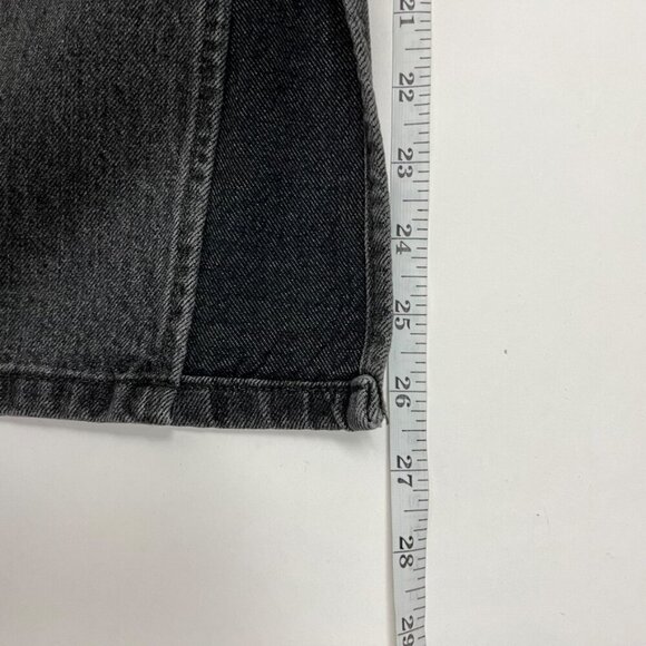 Levi's Skirt Women's Size 30 Black Wash Rigid Denim Side Slit Jean Midi Classic - Picture 11 of 15